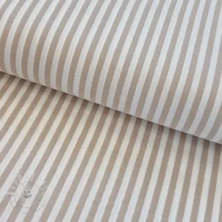 Double gauze/musselin YARN DYED Summer stripe beige