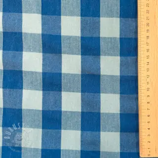 Baumwollstoff YARN DYED SONJA Checks blue green