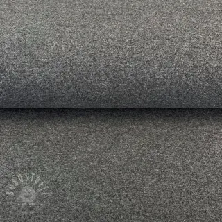 Baumwoll Bündchenstoff glatt dark grey melange 70