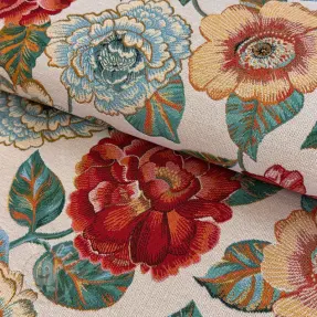 Dekostoff jacquard Ashley blanc