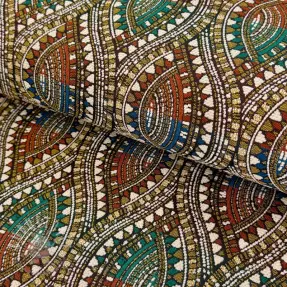 Dekostoff jacquard Yetu multico