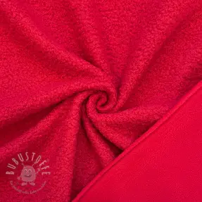 Fleece TEDDY DOUBLE SIDED red