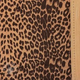 Mantelstoff TEDDY SUEDE Panther LEO light brown