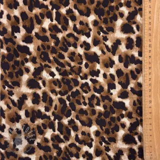 Mantelstoff TEDDY SUEDE Panther LEO cognac