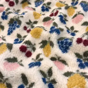 Mantelstoff TEDDY JACQUARD Pretty mix design E