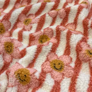 Mantelstoff TEDDY JACQUARD Pretty mix design D
