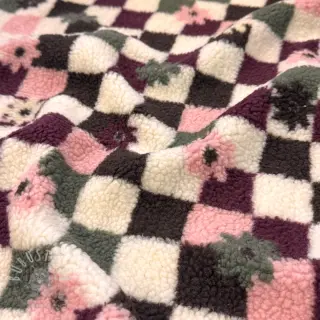 Mantelstoff TEDDY JACQUARD Pretty mix design C