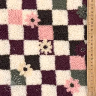 Mantelstoff TEDDY JACQUARD Pretty mix design C