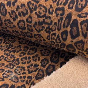 Mantelstoff TEDDY SUEDE Panther light brown