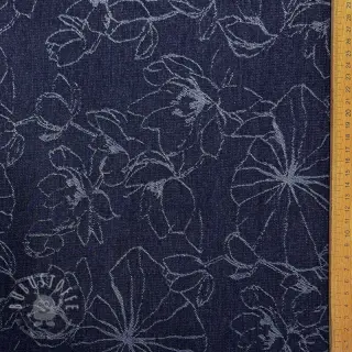 JEANS EMBROIDERY Jacquard Flowers