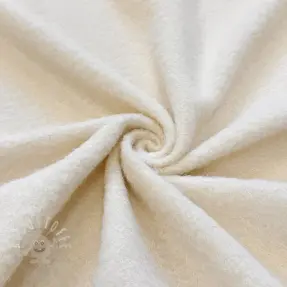 Mantelstoff Fancy wool touch ecru