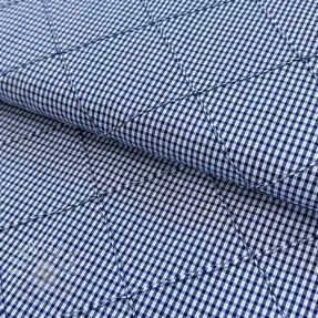 Baumwollstoff JACQUARD with stitched Checkmarks