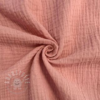 Double gauze/musselin soft rose ORGANIC