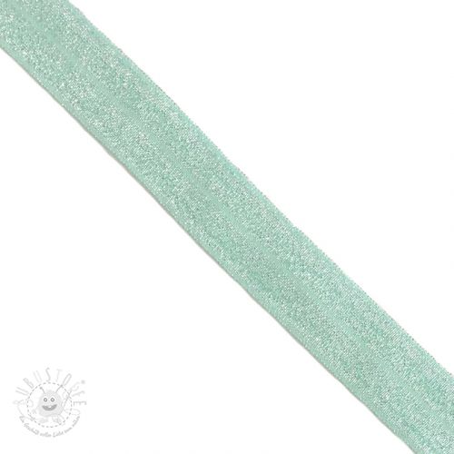 Elastisches Schrägband Polyamid glitter 20 mm mint