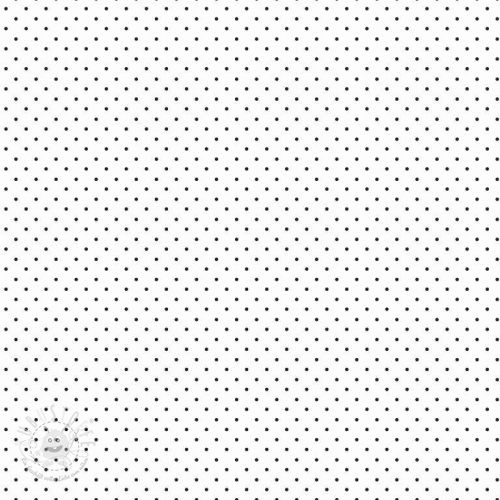 Baumwollstoff Petit dots white/black