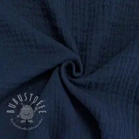 Double gauze/musselin navy