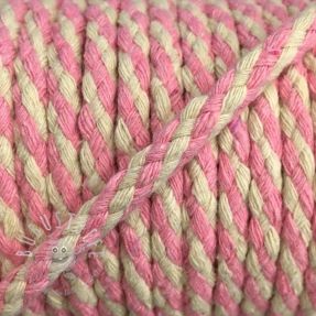 Baumwollkordel 5 mm light pink ecru