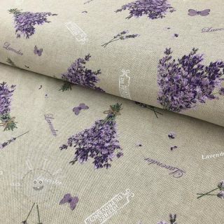 Dekostoff Linenlook Lavender