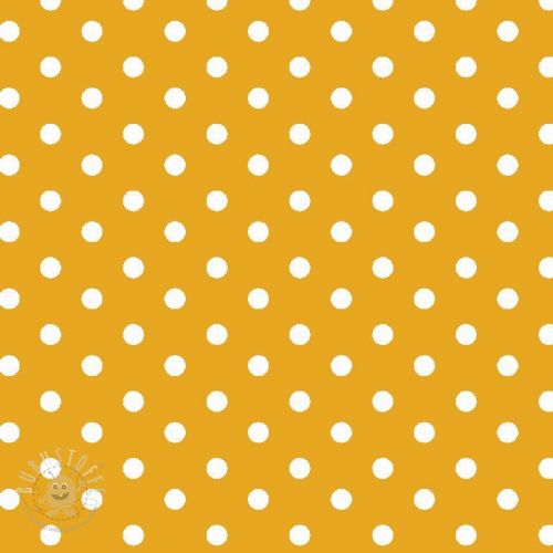 Baumwollstoff Dots yellow