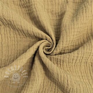 Double gauze/musselin beige ORGANIC