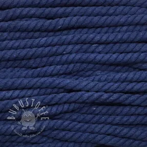 Baumwollkordel 12 mm blau