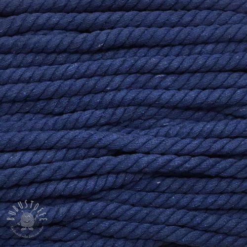 Baumwollkordel 12 mm blau