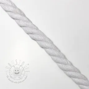 Baumwollkordel 2,5 cm white