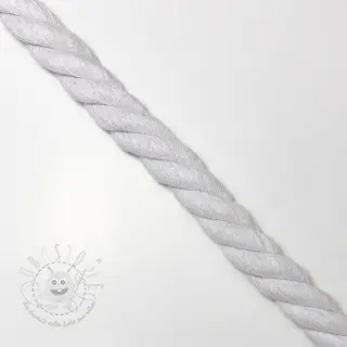 Baumwollkordel 2,5 cm white