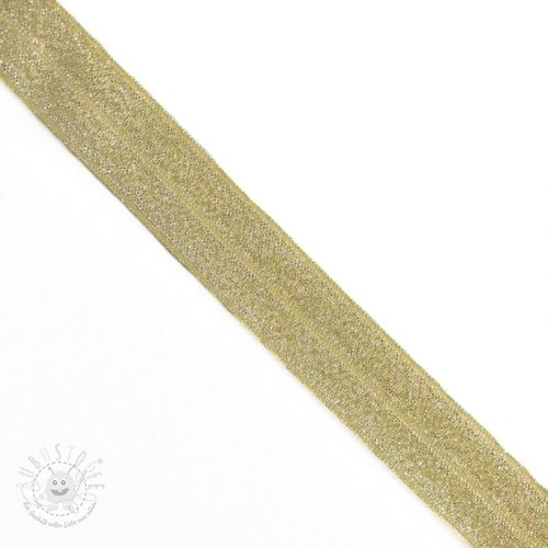 Elastisches Schrägband Polyamid glitter 20 mm yellow