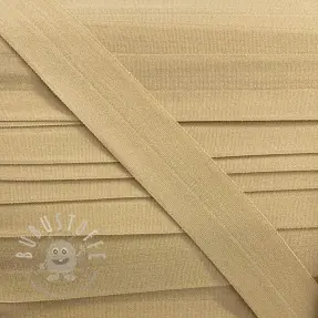 Elastisches Schrägband Polyamide matt beige