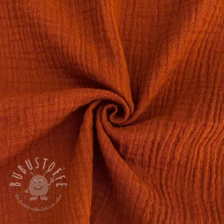 Double gauze/muslin rust ORGANIC