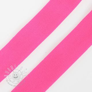 Elastisches Schrägband Polyamide matt 20 mm neon rosa