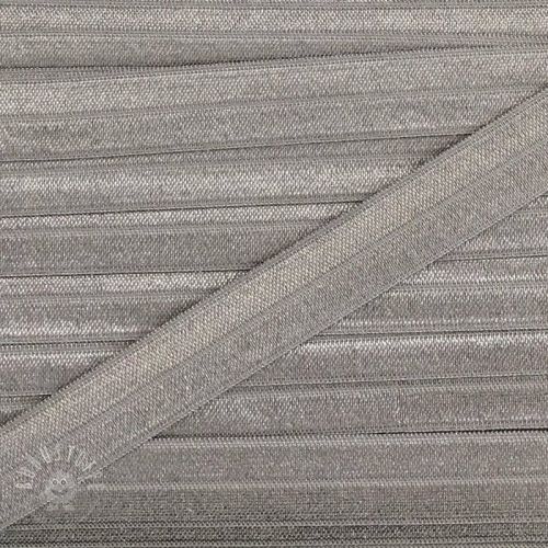 Elastisches Schrägband Polyamide 15 mm light grey