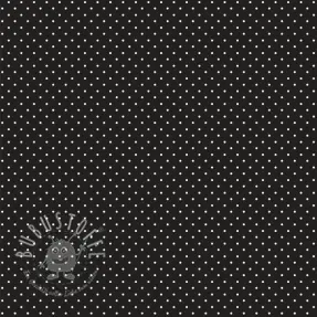 Baumwollstoff Petit dots black