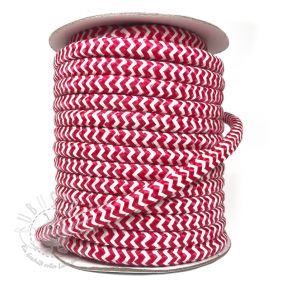 Twisted kordel ZIG ZAG red