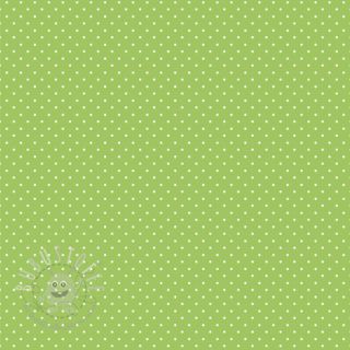 Baumwollstoff Petit dots lime