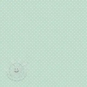 Baumwollstoff Petit dots mint