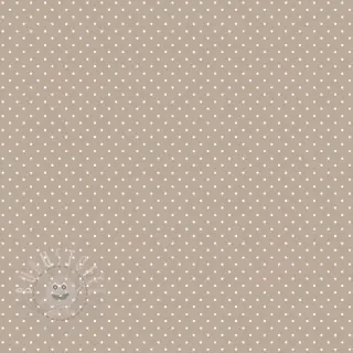 Baumwollstoff Petit dots sand