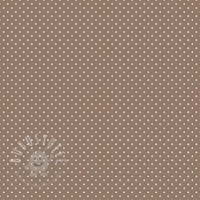 Baumwollstoff Petit dots taupe