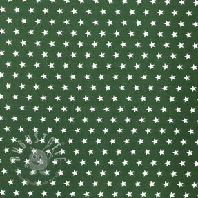 Baumwollstoff Petit stars dark green