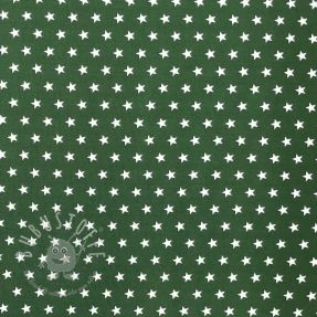 Baumwollstoff Petit stars dark green