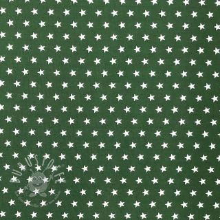 Baumwollstoff Petit stars dark green