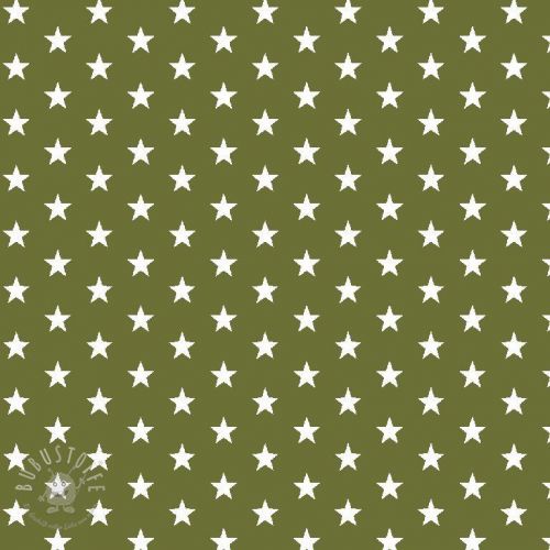 Baumwollstoff Petit stars green