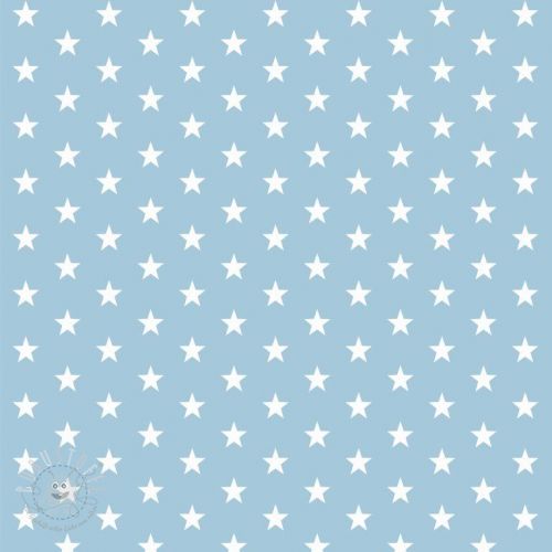 Baumwollstoff Petit stars light blue