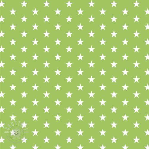 Baumwollstoff Petit stars lime