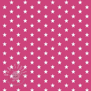 Baumwollstoff Petit stars pink
