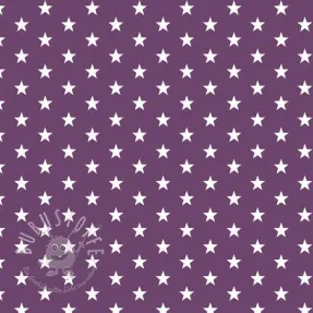 Baumwollstoff Petit stars purple