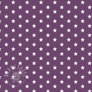 Baumwollstoff Petit stars purple