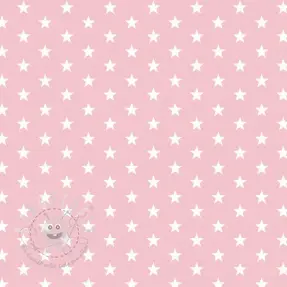 Baumwollstoff Petit stars rose