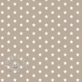 Baumwollstoff Petit stars sand